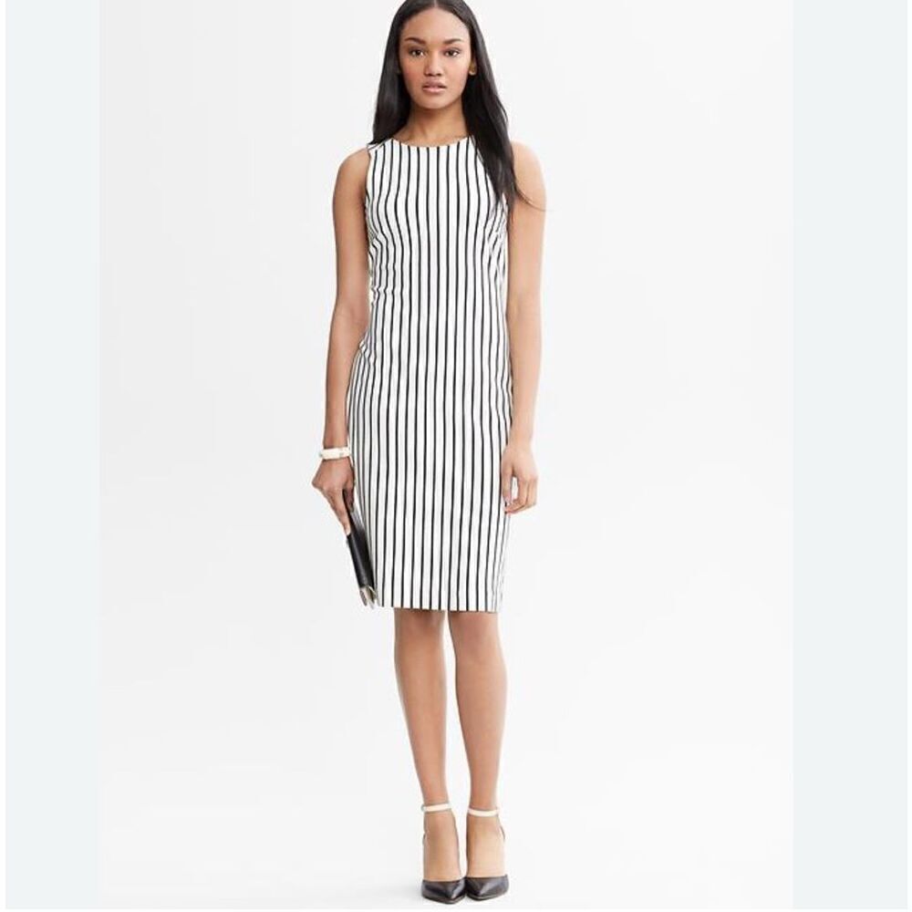 Banana Republic Mad Men Collection Vertical Stripe Dress Women’s XXS